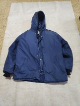 vintage blue navy dubon parka Jacket  coat  IDF Israeli Army zahal size XL rare! - $138.59