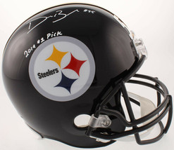 Devin Bush Signed Steelers Full Size Helmet w/ 2019 #1 Pick Inscription TSE image 1