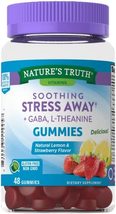 Stress Away Gummies | 48 count | with Gaba and L Theanine | Non GMO, Gluten Free