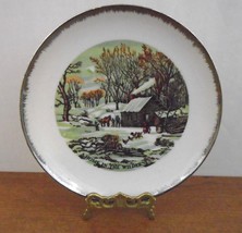 Currier &amp; Ives &quot;The Home in the Wilderness&quot; Hanging Collectors Plate Japan - $11.87