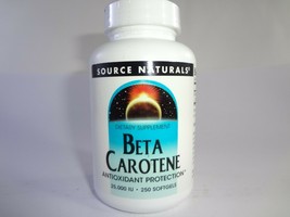 Source Naturals Beta Carotene 25 000 IU 250 Softgels - $17.77