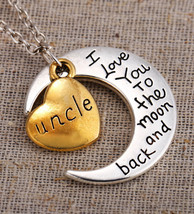 Crescent Moon <3 Uncle Necklace >We Combine Shipping< (2422) - $2.50