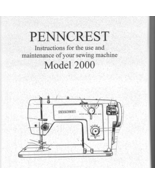 Penncrest 2000 Penneys JCPenney manual sewing machine Enlarged - $10.99
