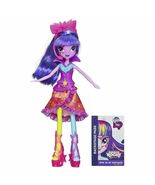 My Little Pony Equestria Hasbro Girls Neon 9&quot; Doll Purple Hair Twilight ... - $32.99