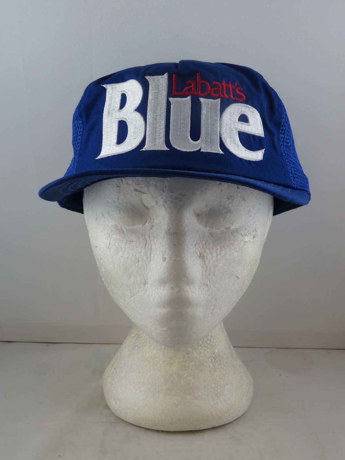 Vintage Trucker Hat - Labatts Blue Big Logo - Adult Snapback - Hats