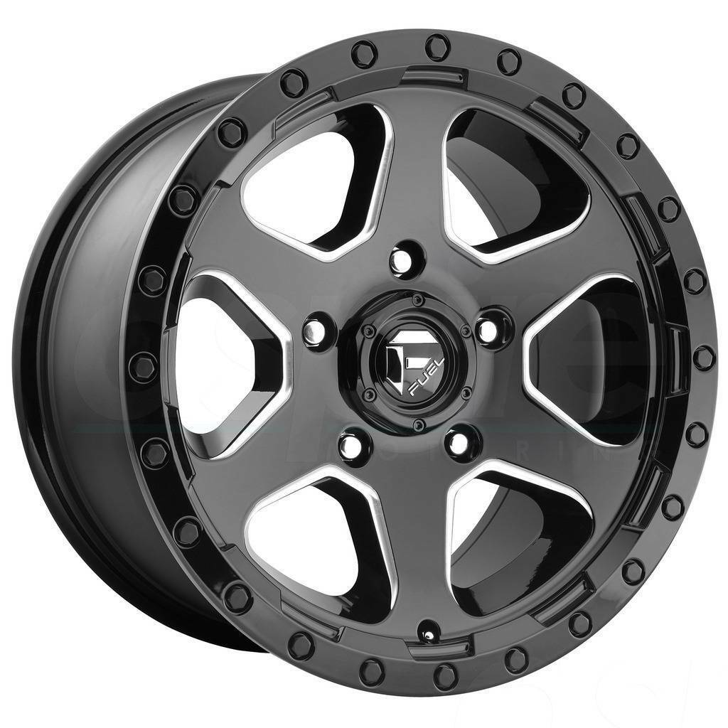 20x9 Fuel D589 Ripper 6x5.5/6x139.7 1 Matte Black Gloss Black Lip ...