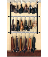 12-Pair Hanging Boot Storage - Double Decker Boot Caddy™ with 12 Boot Hangers - $62.95