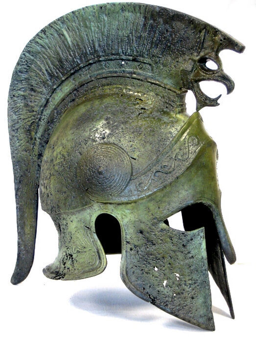Alexander the Great Ancient Macedonian Bronze Helmet Greek Replica