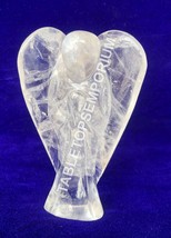 4&quot; Crystal Quartz Angle Figurine Decorative Hand Curved Christmas Gift D... - $152.00