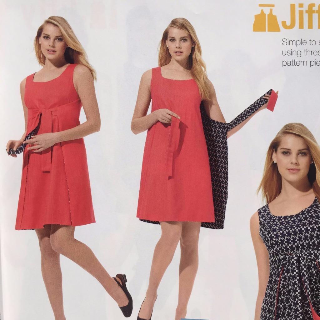 Simplicity 1356 Easy to Sew Womens Reversible Wrap Dress Sewing Pattern ...