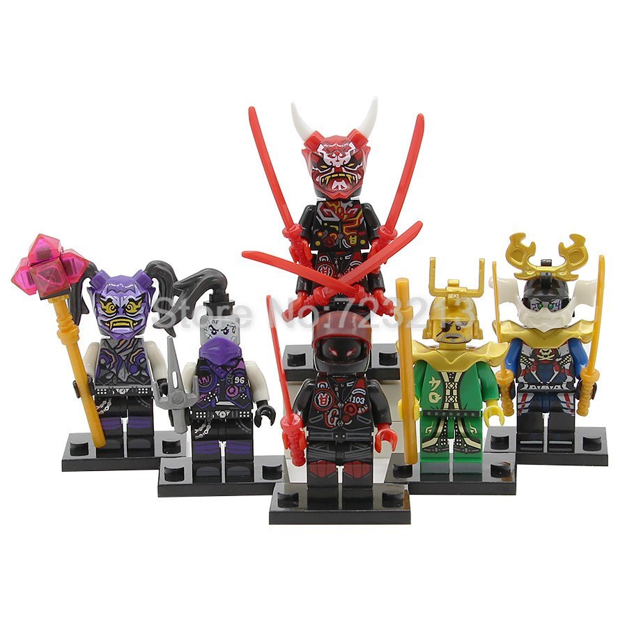 6pcs/set Ninjago Movie Mr. E Ultra Violet Hutchins Samurai X ...