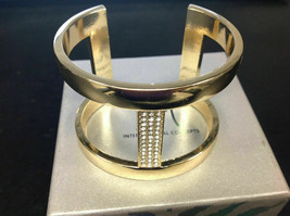 INC International Concepts I.N.C. Gold -Tone PavÃ© Duble-Row Cuff Bracelet - $18.73