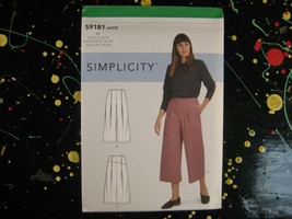 Simplicity Sewing Pattern S9181 H5 Misses' Cropped Pants & Skirt Sz 6-14 - $8.75