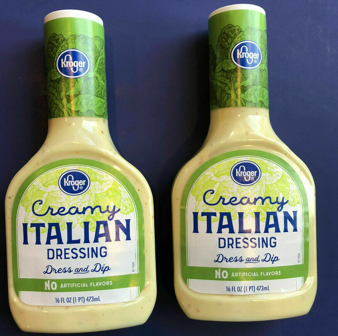 Kroger Creamy Italian Salad Dressing Bottles 16 oz  Seven Seas Substitute x2