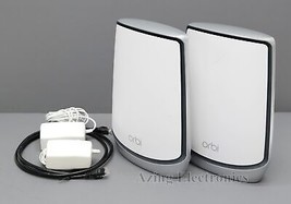 NETGEAR Orbi RBK852 AX6000 Tri-band Mesh WiFi 6 System (2-pack) - White  image 1