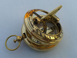 Nautical Hand-Made Brass Working Sundial Compass 