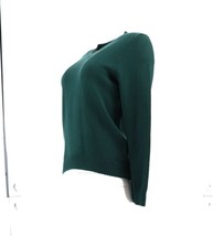 Lands' End Drifter V-Neck Sweater Evergreen L NEW 414759 - $19.78