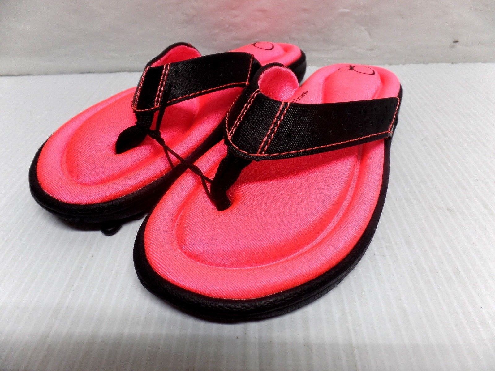 OCEAN PACIFIC GIRLS MEMORY FOAM FLIP FLOPS Small Size 11-12 COLOR PINK ...