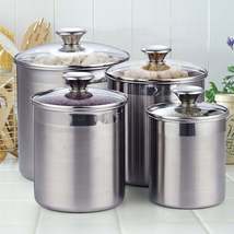 Cooks Standard 4-Piece Stainless Steel Canister Set - $45.41