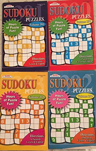 Lot of (4) Kappa Sudoku Puzzles Puzzle Books 2018 [Paperback] Kappa - Books