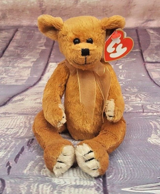Ty The Attic Treasures Collection Carson  Brown Teddy Bear 6" Plush Vintage~MWMT - $6.64
