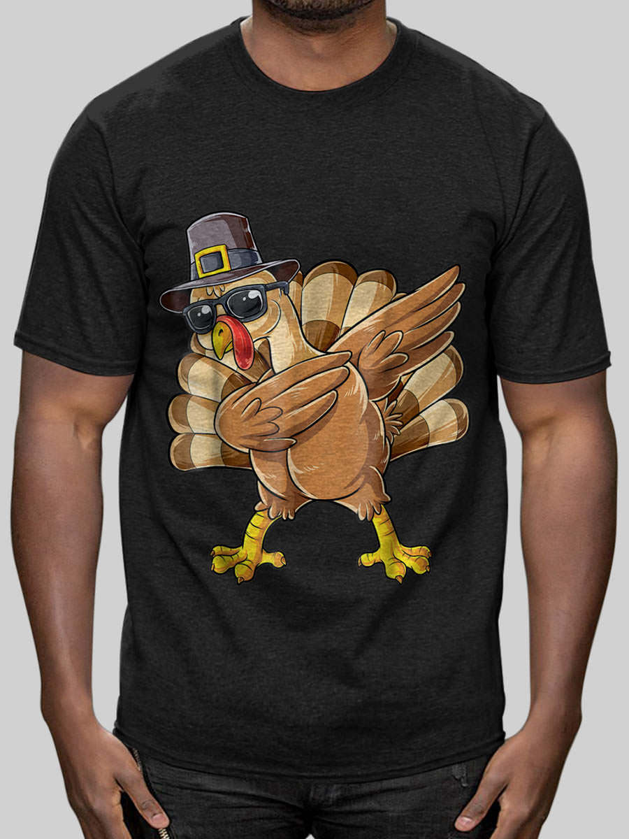 NHN Birthday Gift Boys+Thanksgiving+Shirt-Dabbing+Turkey+Kids_Men ...