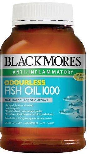 Blackmores ODOURLESS Fish Oil 1000 Capx400 * NEW *