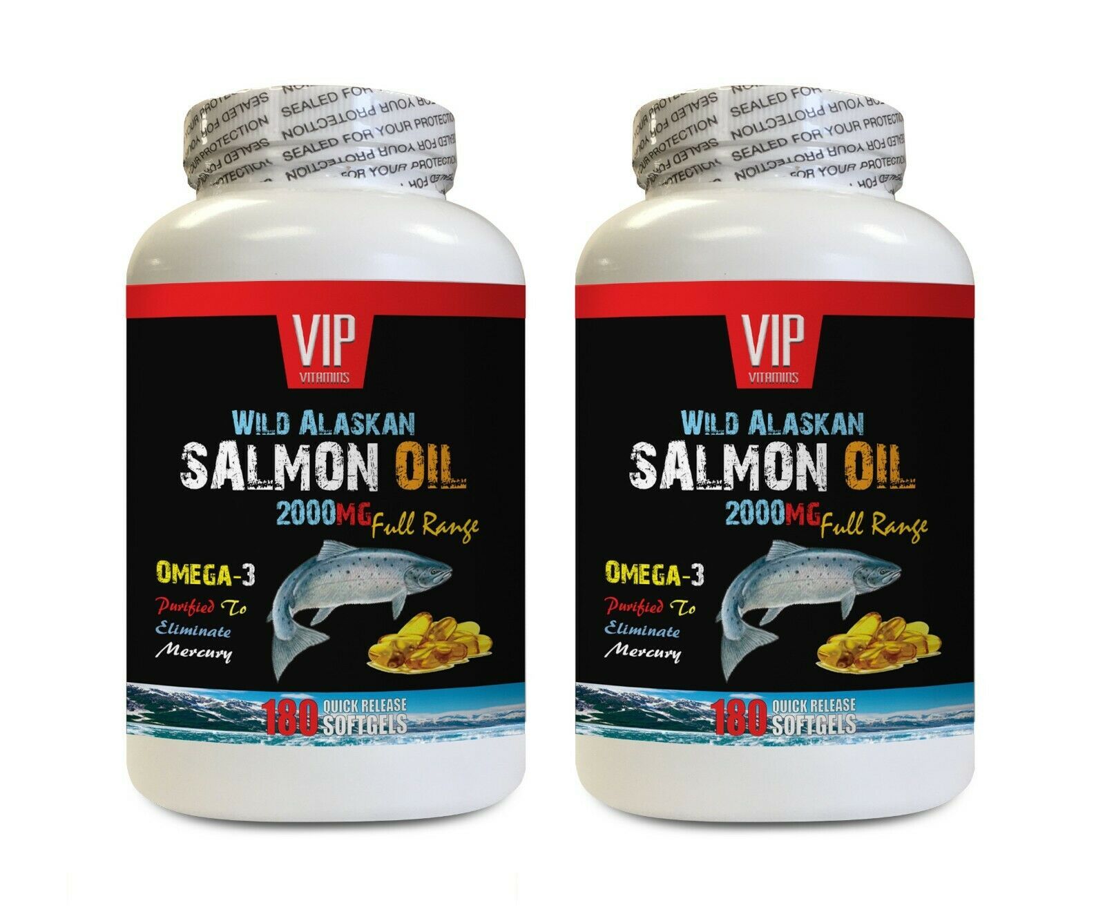 Primary image for brain boosting supplement - ALASKAN SALMON OIL 2000 - immune boosting 2B 360