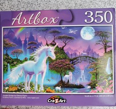 Artbox Jigsaw Puzzle, 350pc, Jungle Bridge, Unicorns, New Unopened