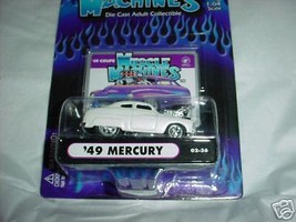 Muscle Machines '49 Mercury White #02-36 1/64 Scale Mip Free Usa Shipping - $11.29