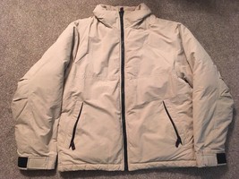 Mens Edie Bauer Nylon Shell Goose Down Tan Parka Coat/Jacket, Size M - $54.99