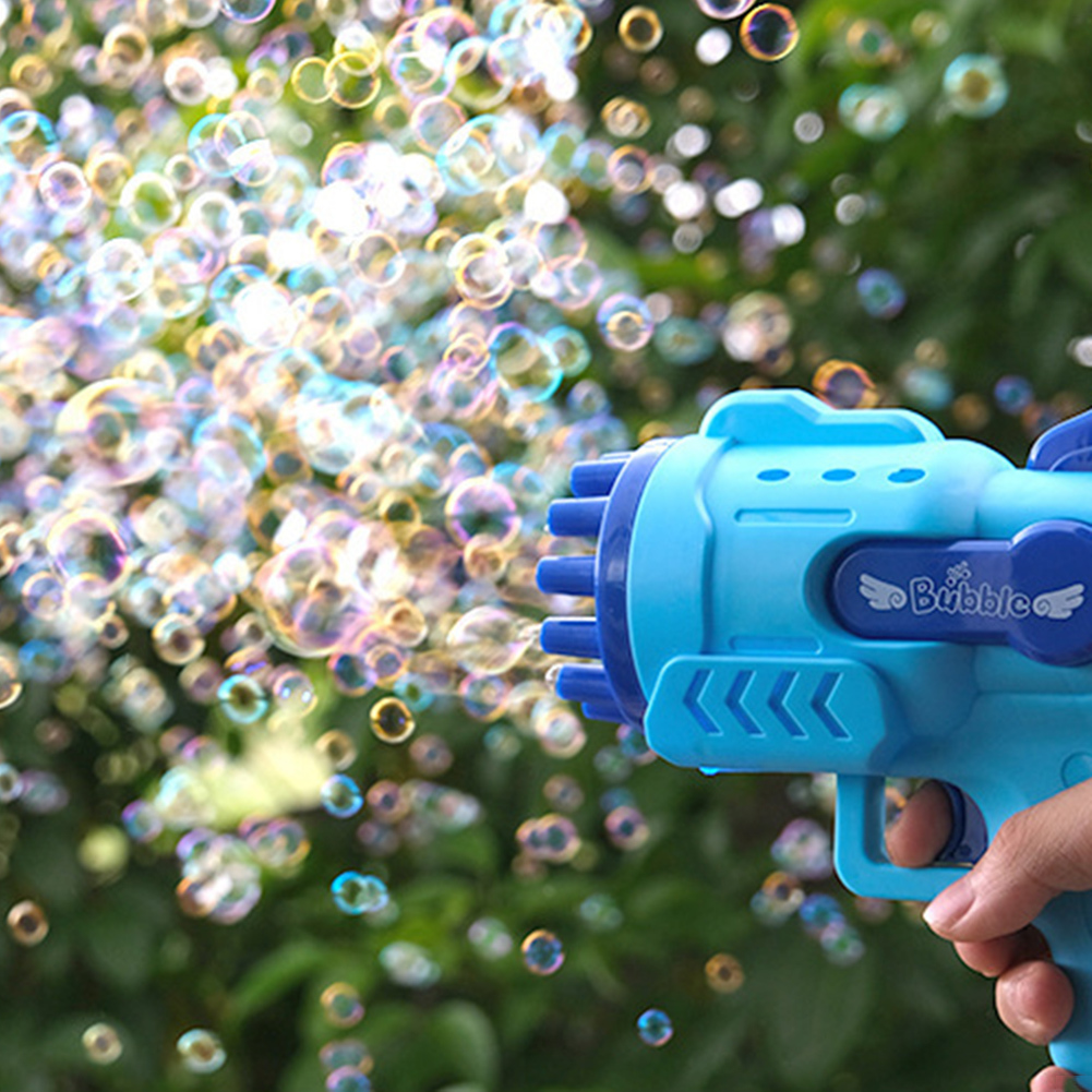 Bubble Gun 12/29 Holes Electric Rocket Bubble Gun Automatic Blow ...