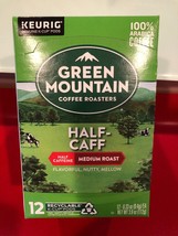 GREEN MOUNTAIN COFFEE ROASTERS HALF CAFF SINGLE SERVE MEDIUM ROAST KCUPS... - $9.42