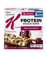 Protein Snack Bars Fruit &amp; Salted Nut Special K Kellogg&#39;s ( 4 boxes) - $34.44
