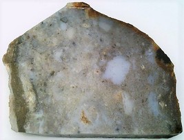 Gray Pudding Stone Jasper 1 Gemstone Slab Cabbing Rough - $3.85