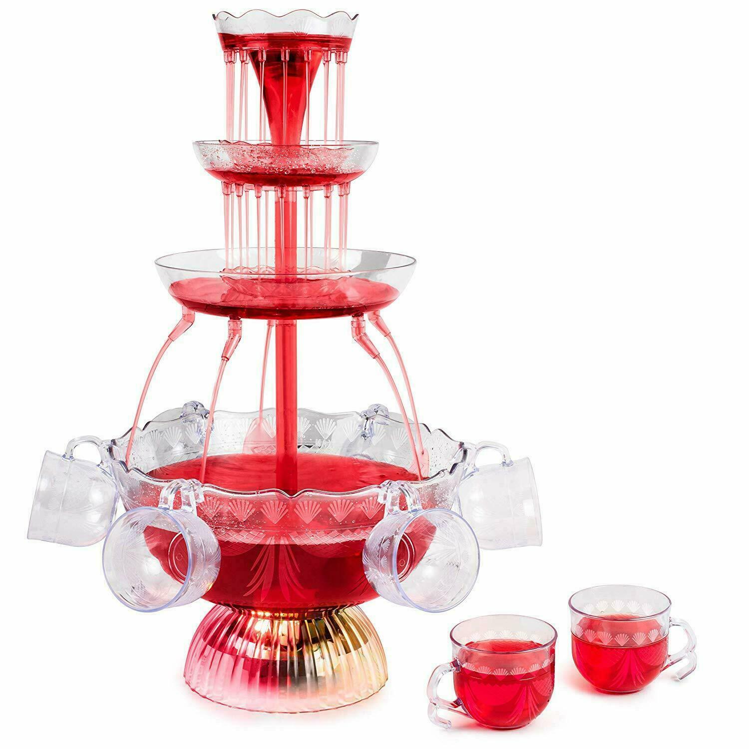 Lighted Party Fountain Punch Bowl Beverage and similar items