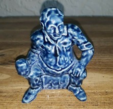 VTG Wade Promotional  Figurine Atromid-S Blue Man Drinking Rare - $49.49