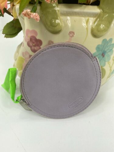 coach round coin purse