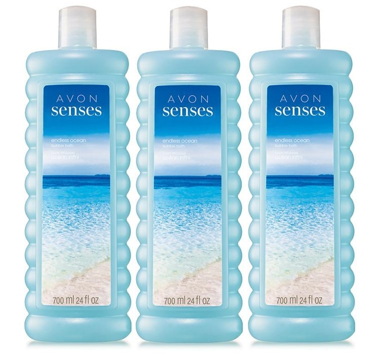 Primary image for Avon Senses Endless Ocean Bubble Bath - Lot of 3
