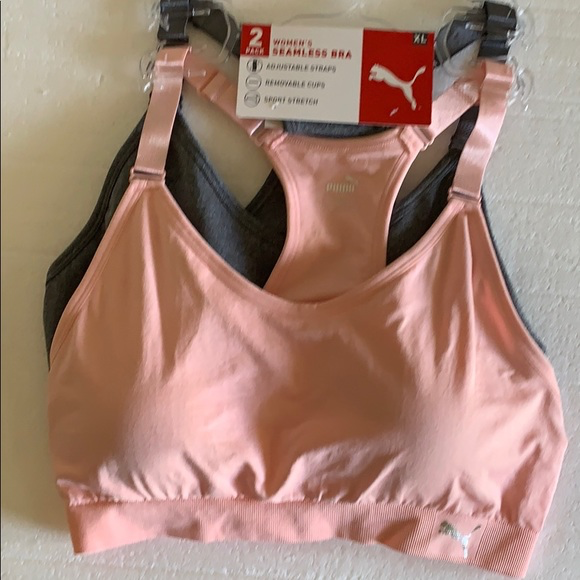 puma seamless sports bra sizing