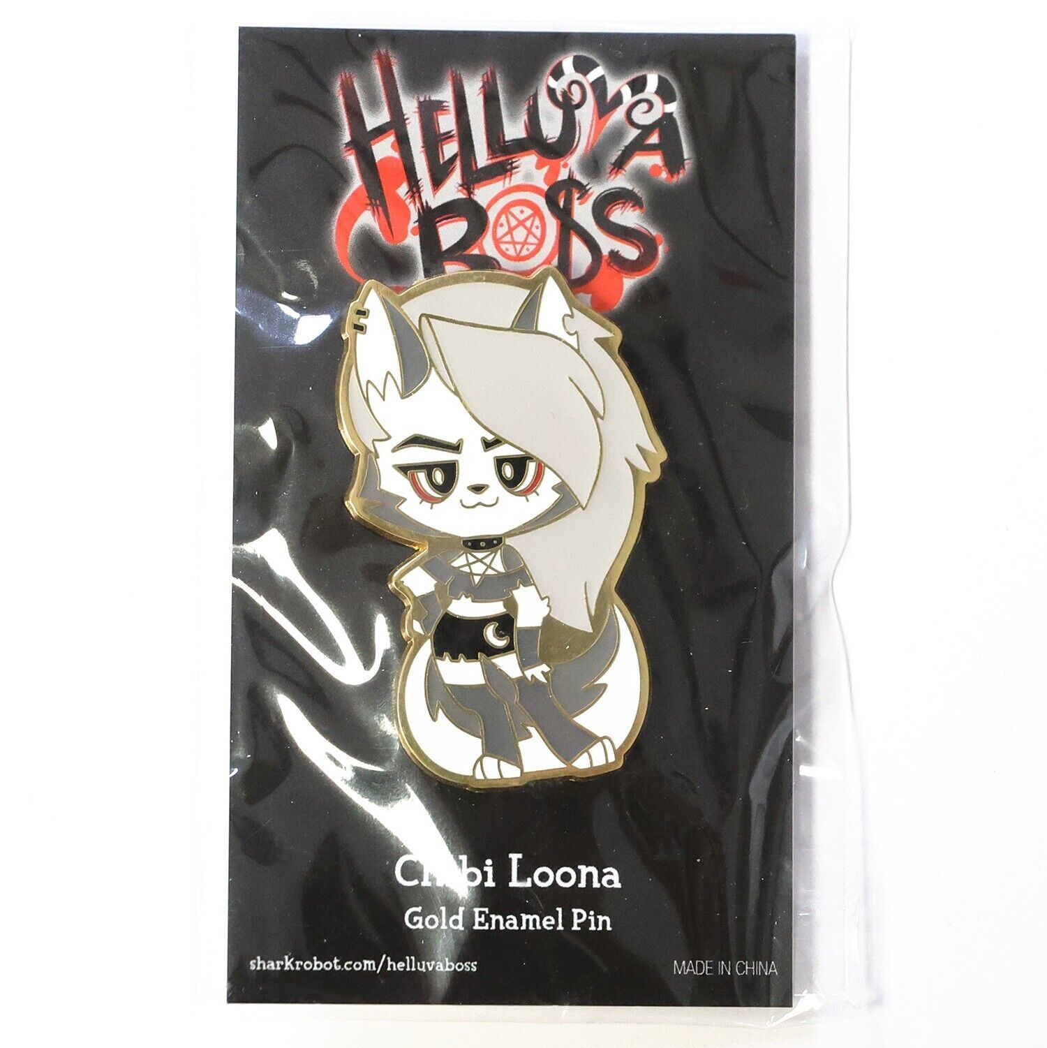 Helluva Boss Chibi Loona Enamel Pin Vivziepop Hazbin Hotel Luna - Other