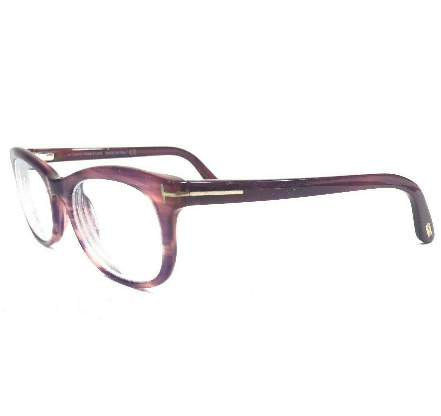 Primary image for Tom Ford TF5232 083 Sunglasses Eyeglasses Frames Cat Eye Full Rim Purple Horn