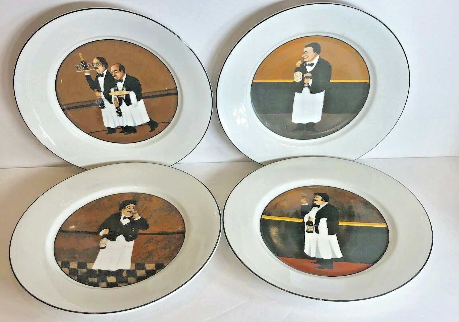 Williams Sonoma GUY BUFFET Set of 4 Salad/Dessert Plates (Sommelier) 8