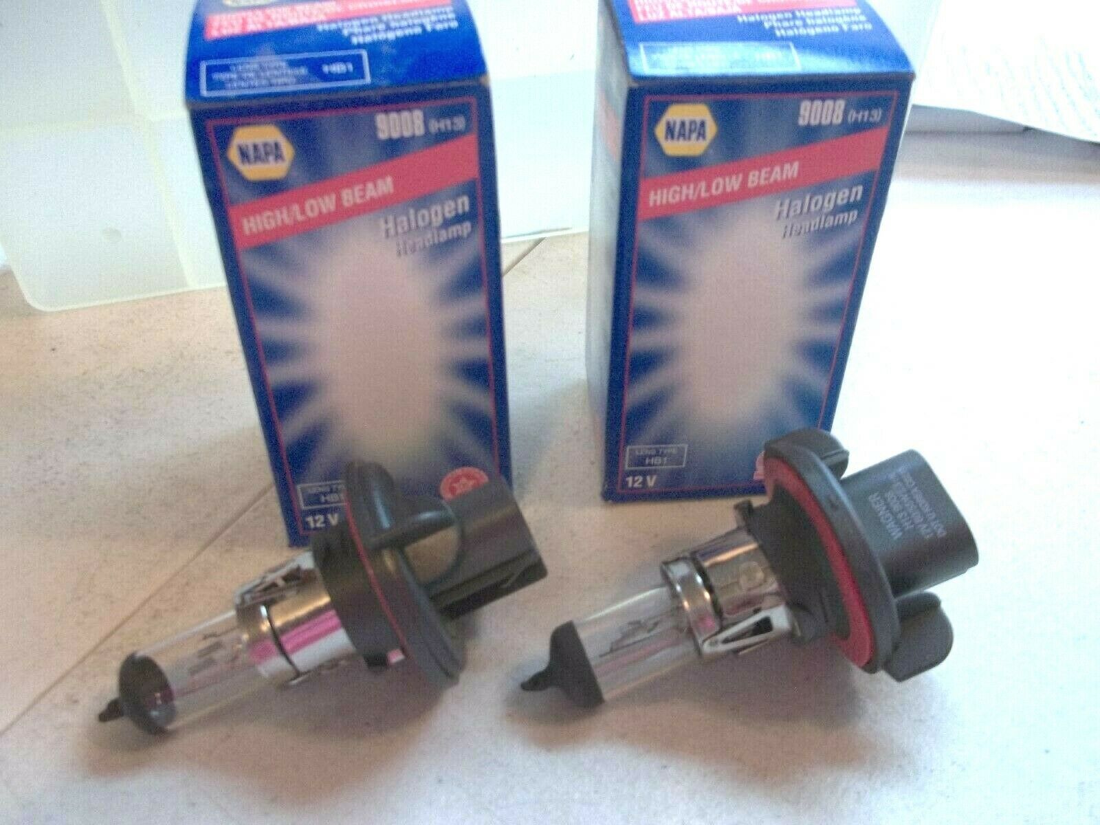 NEW Napa 2 Headlight Bulbs HighLow Beam (Halogen) 9008 Headlights