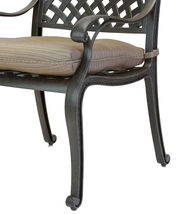 Patio dining chairs set of 6 outdoor cast aluminum furniture Nassau Bronze image 4