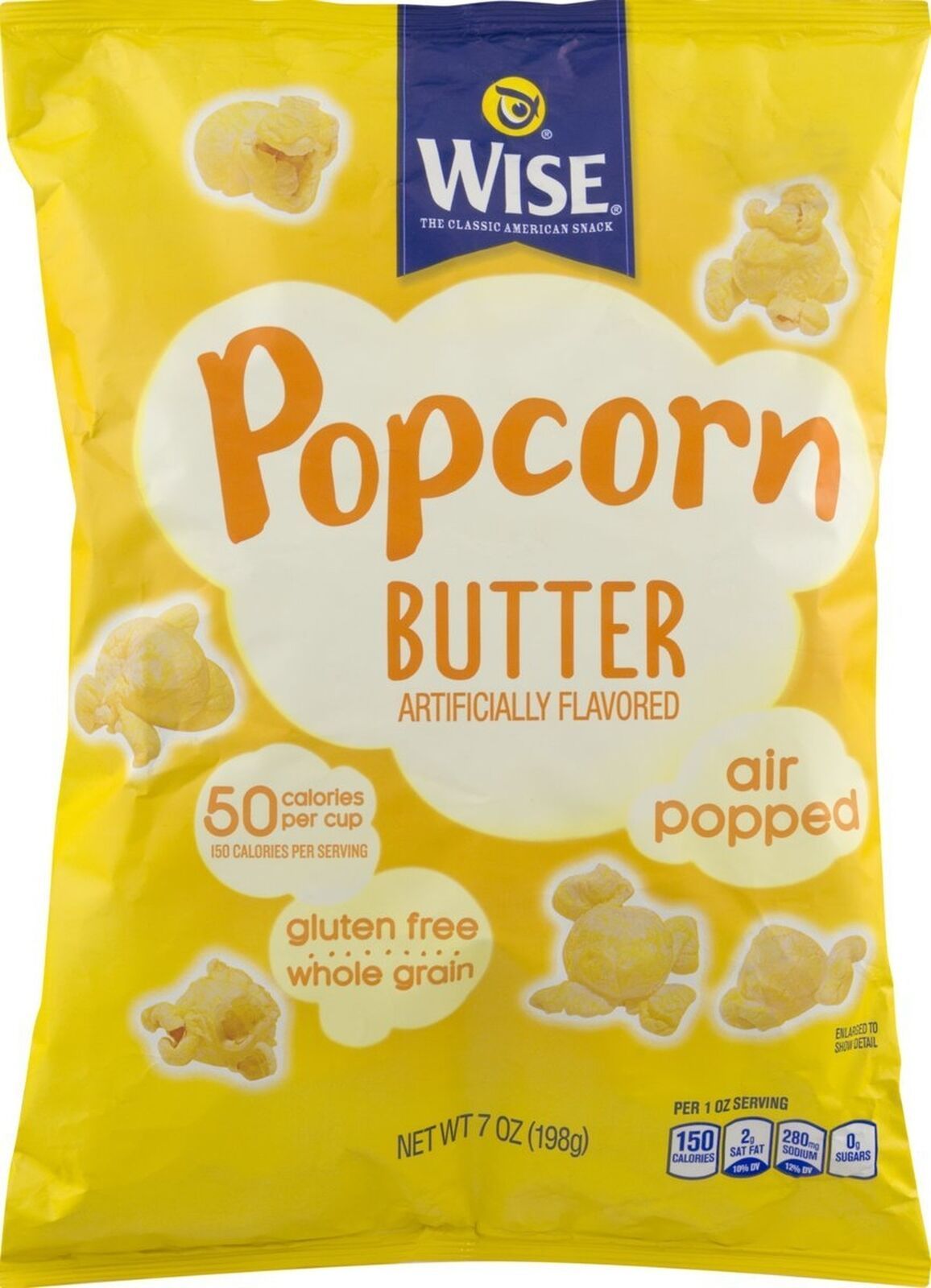 Wise Foods Air Popped Butter Popcorn 6 oz. Bag (3 Bags) - $26.68