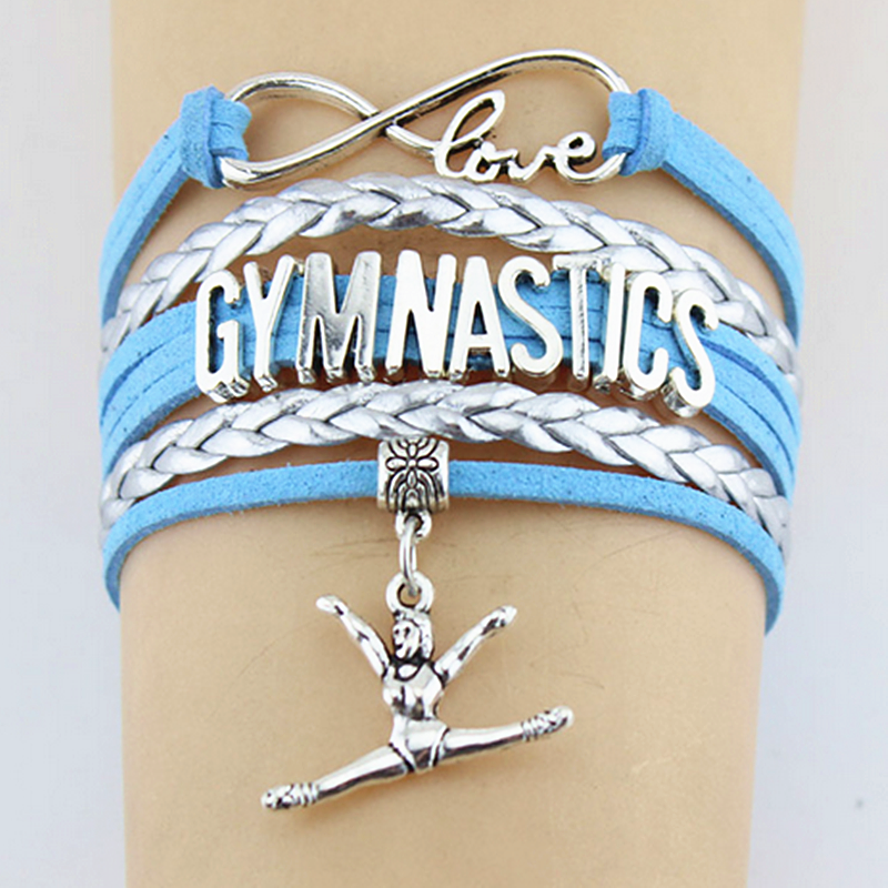 Custom color Gymnastics Sport Bracelets Gifts for girls women Gymnast Gymnastics Bracelets