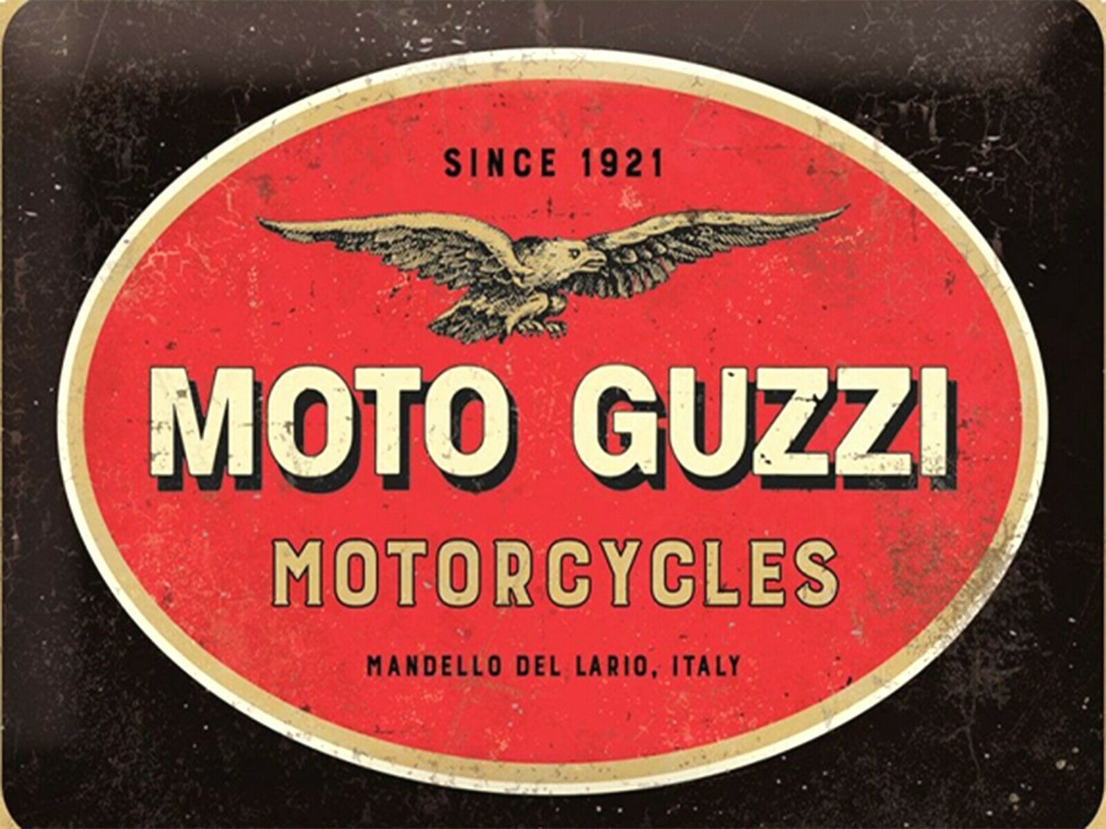 MOTO GUZZI Motorcycle garage retro metal wall sign plaque workshop ...