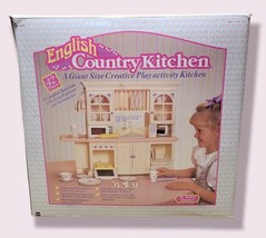 Vintage 1992 English Country Kitchen - Giant Toy Playset - Planet Industries CIB image 1