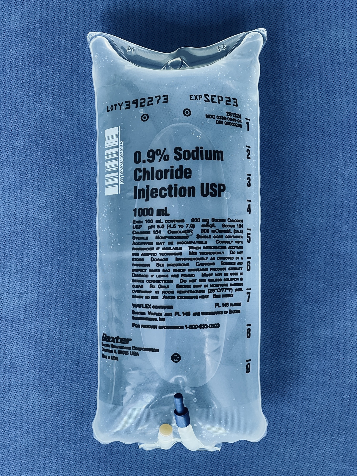 IV Bag Of 0 9 Sodium Chloride Normal Saline Injection 50mL To 